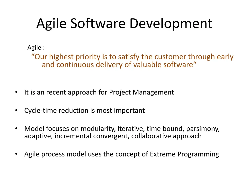 agile software development