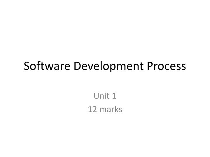 software development process