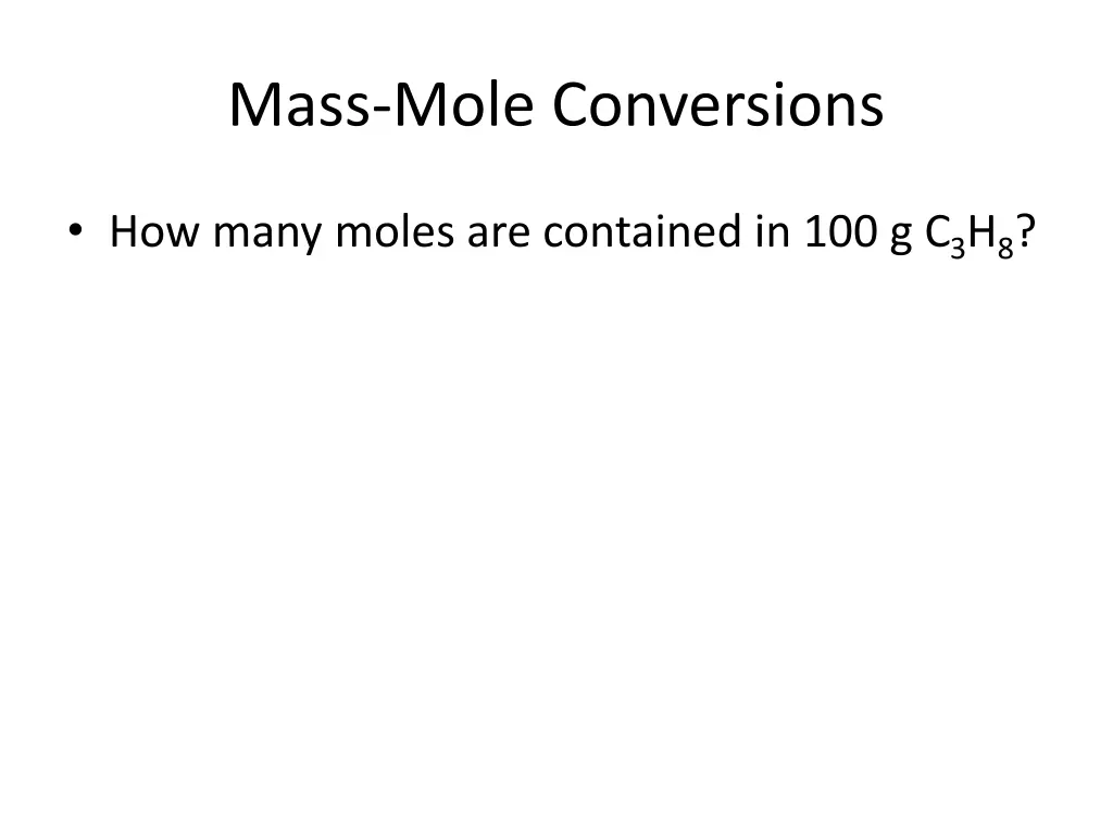 mass mole conversions 3