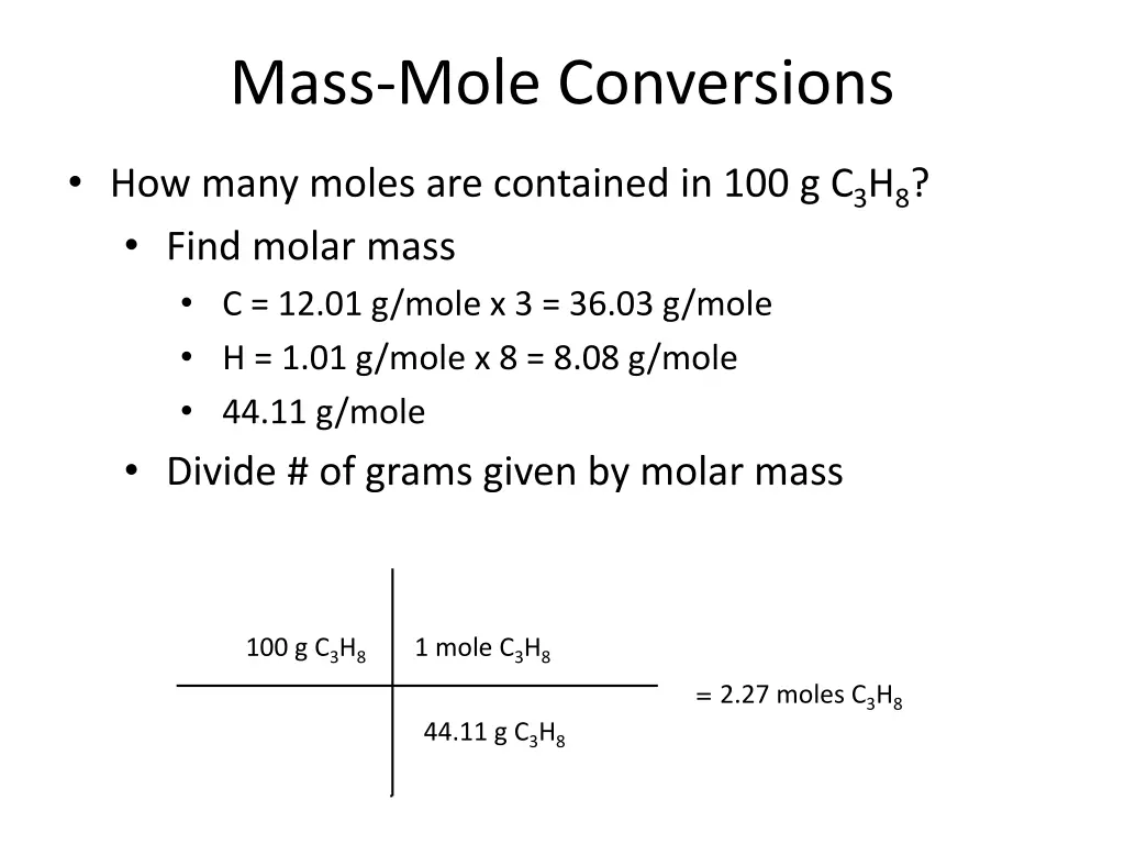 mass mole conversions 4