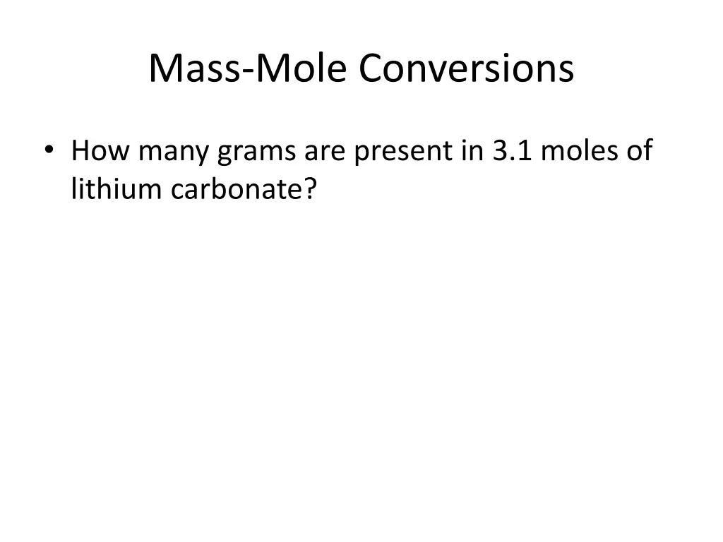 mass mole conversions 5