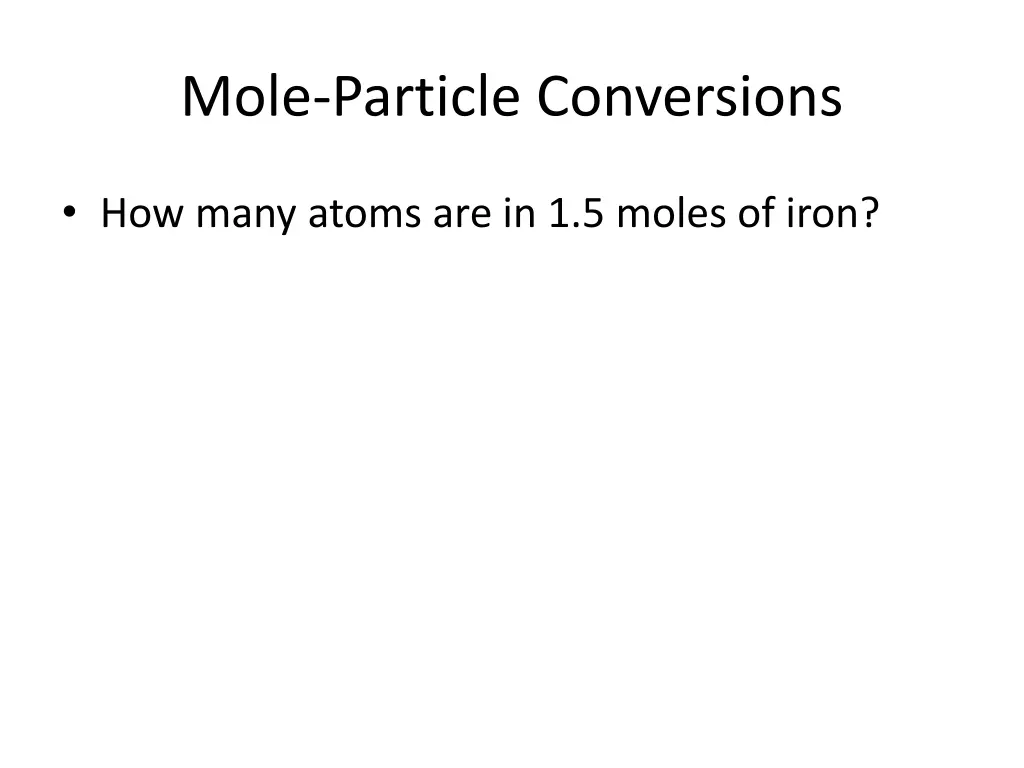 mole particle conversions 1