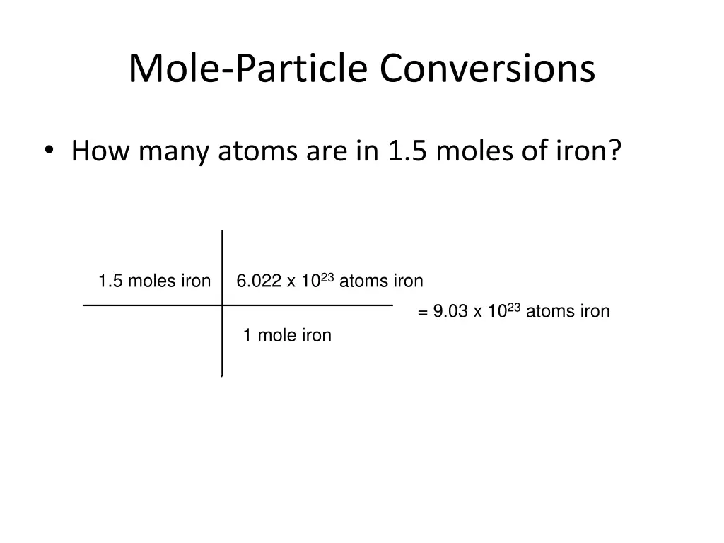 mole particle conversions 2