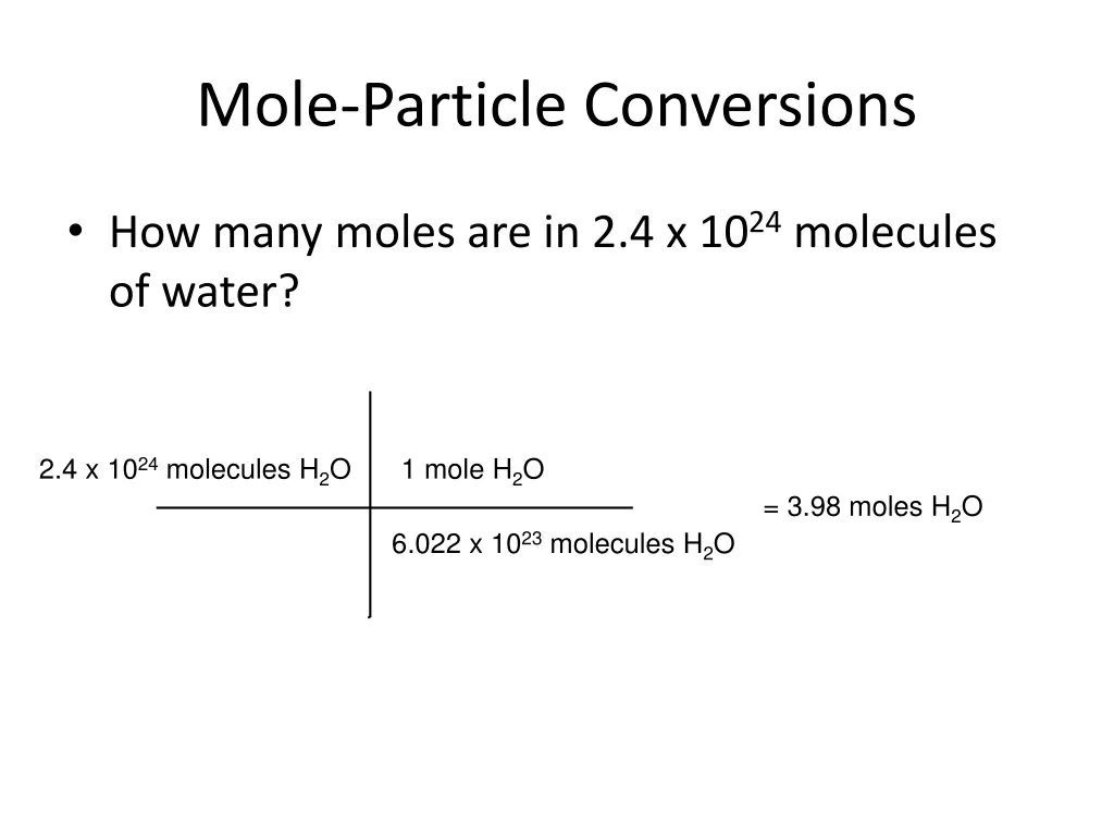 mole particle conversions 4