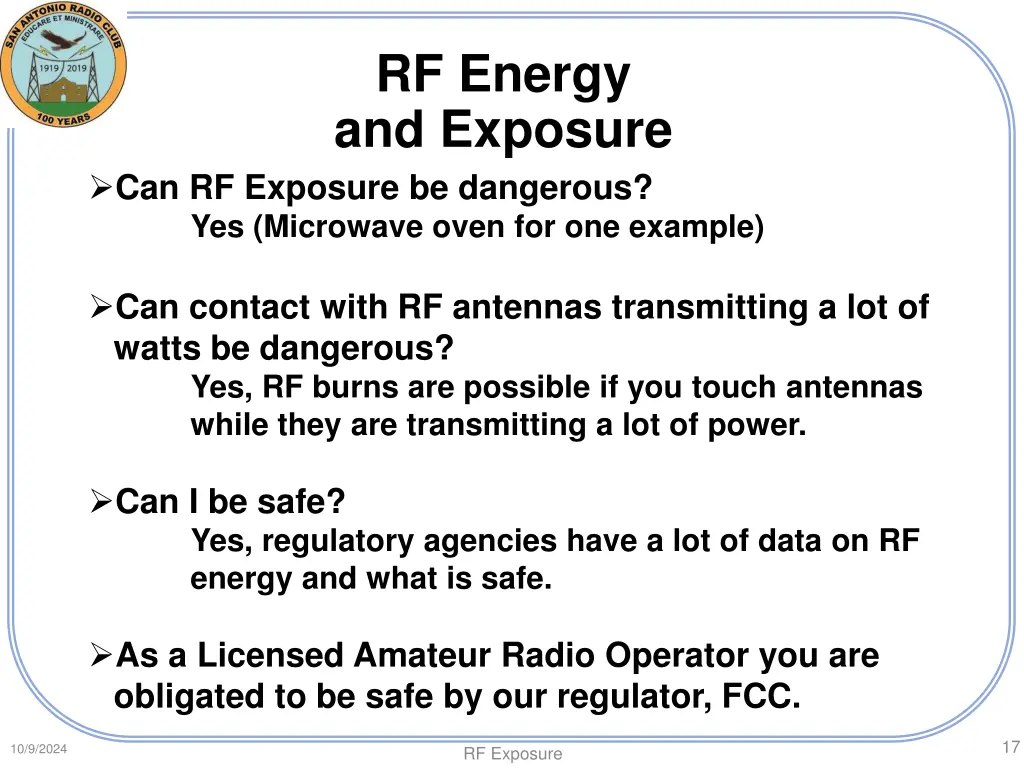 rf energy and exposure