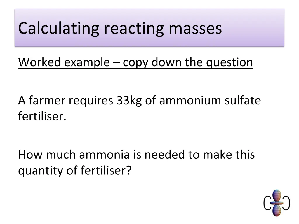 calculating reacting masses