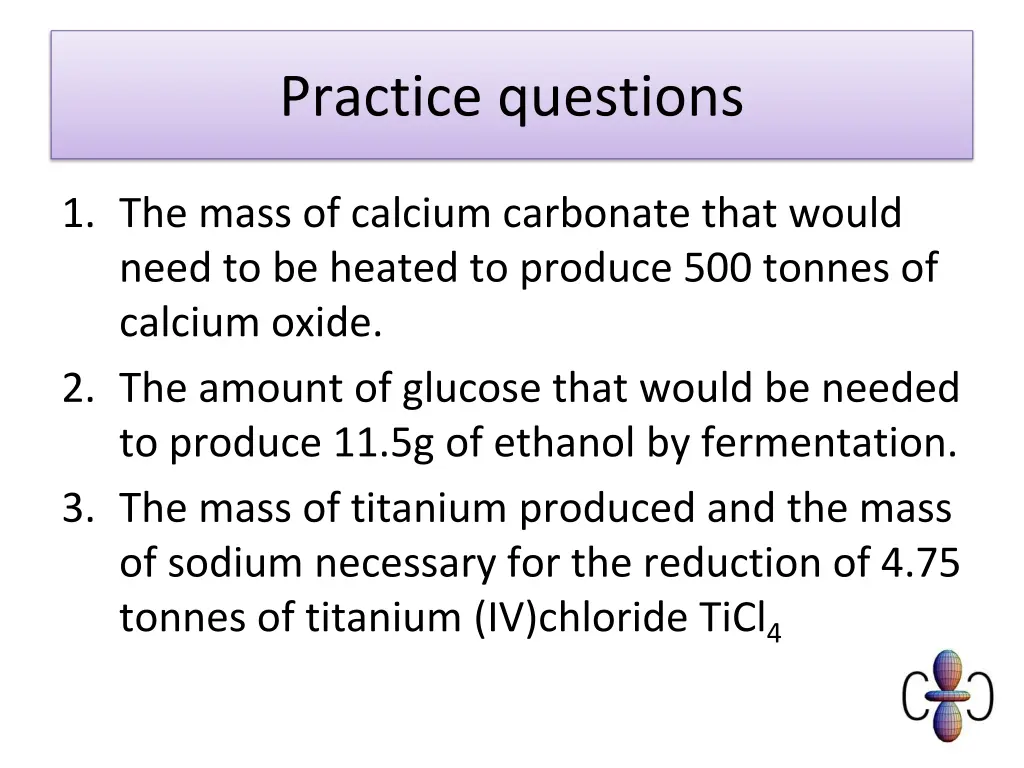 practice questions