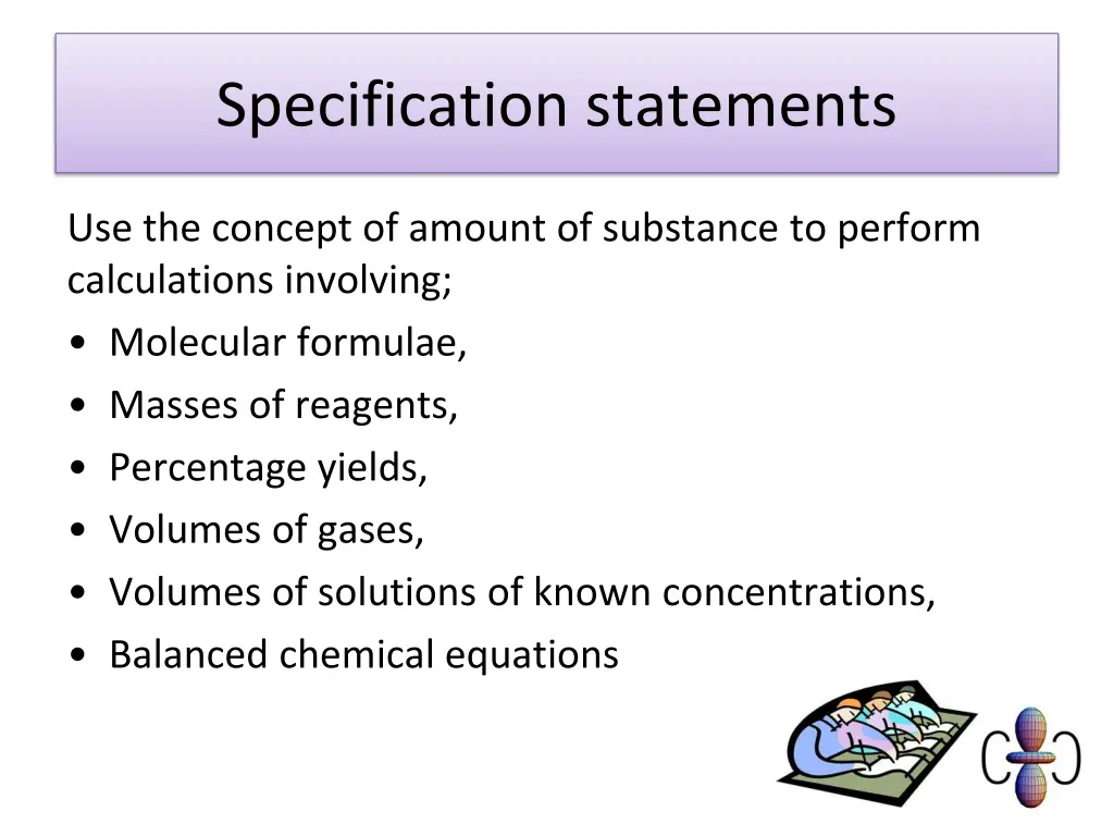 specification statements