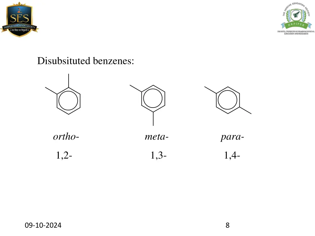 disubsituted benzenes