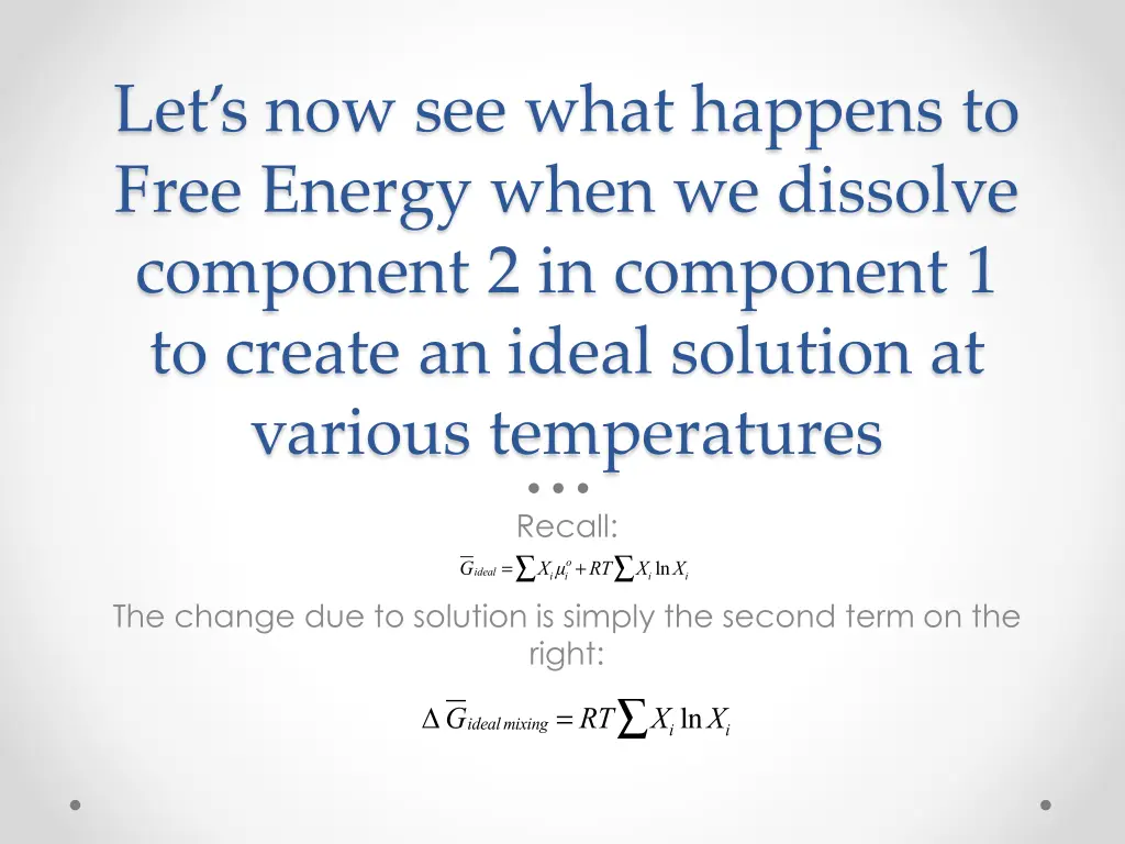 let s now see what happens to free energy when