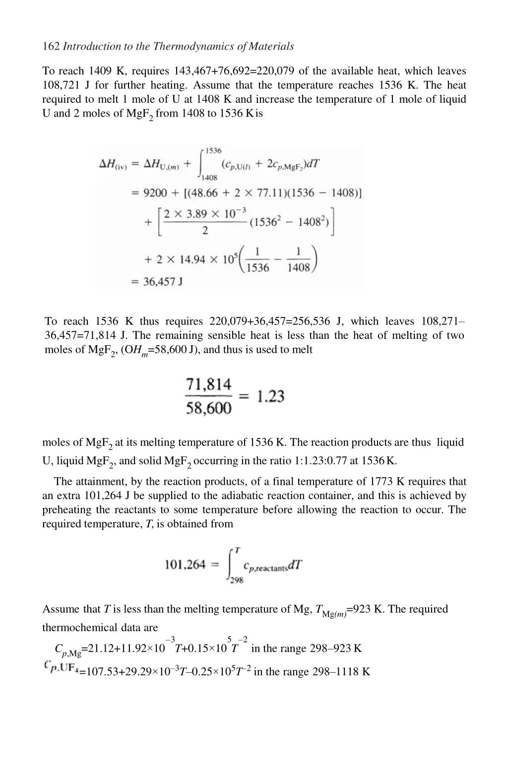 162 introduction to the thermodynamics ofmaterials