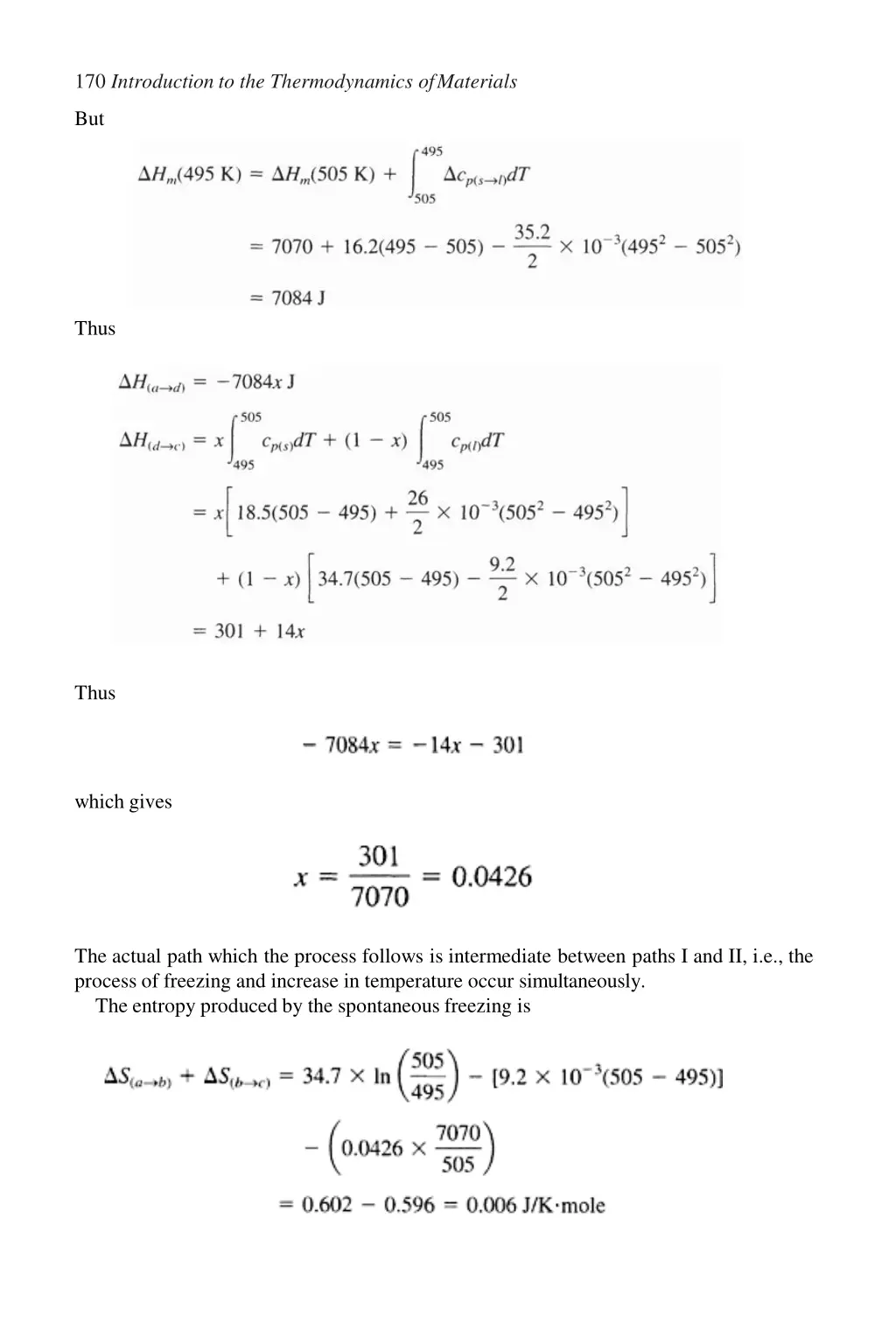 170 introduction to the thermodynamics ofmaterials