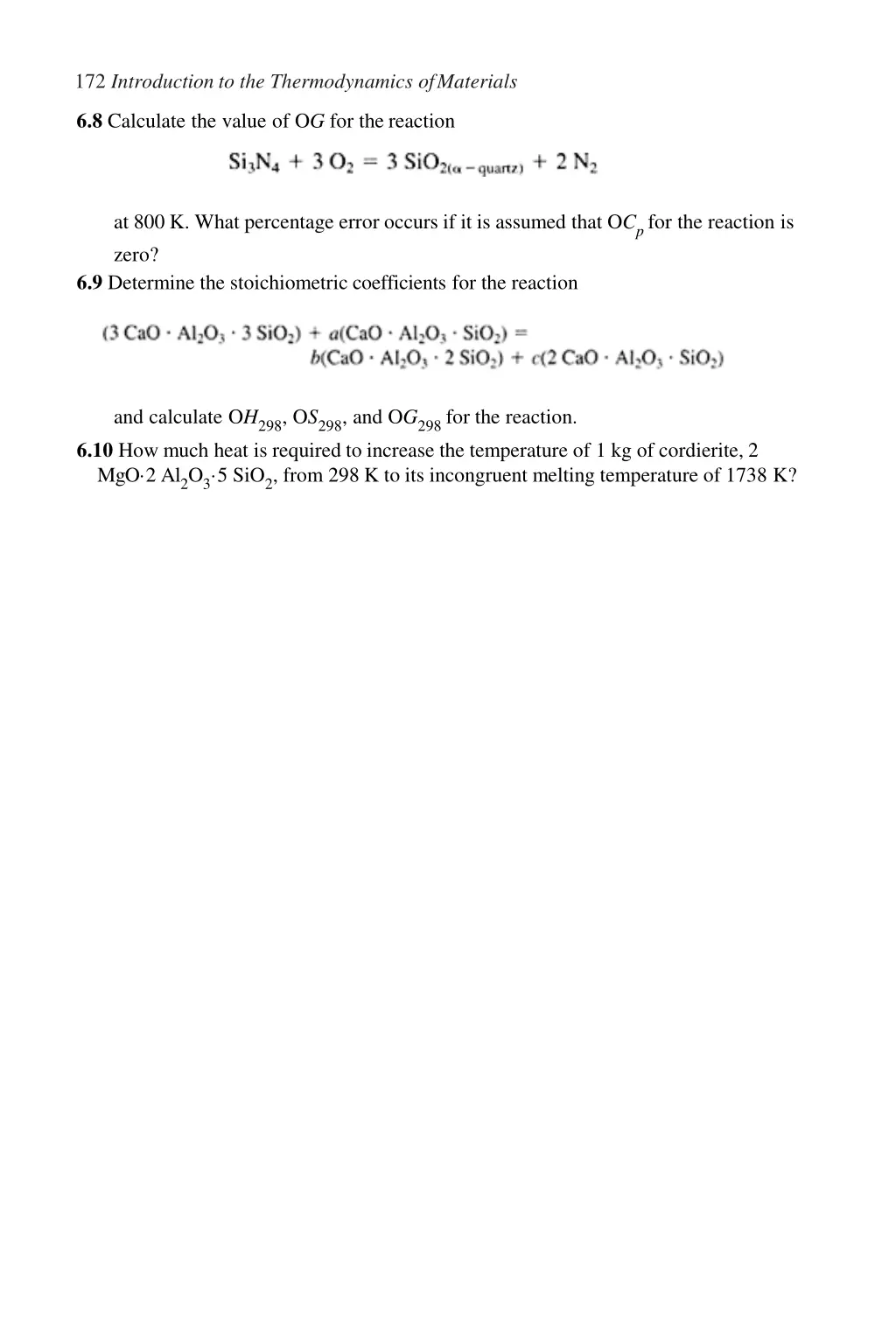 172 introduction to the thermodynamics ofmaterials