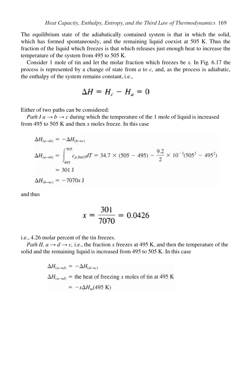 heat capacity enthalpy entropy and the third 10