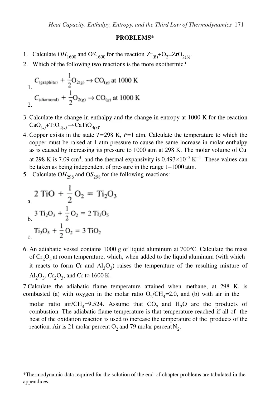 heat capacity enthalpy entropy and the third 11