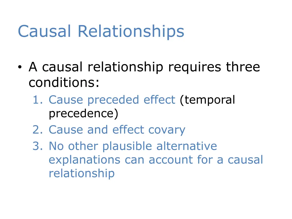 causal relationships