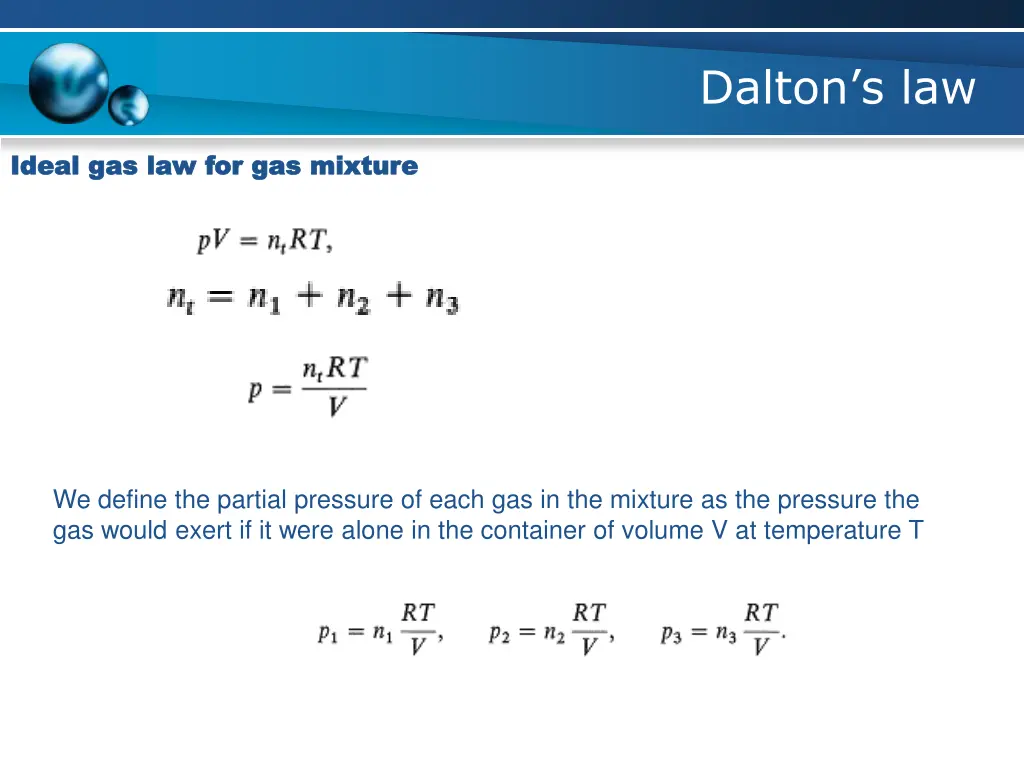 dalton s law