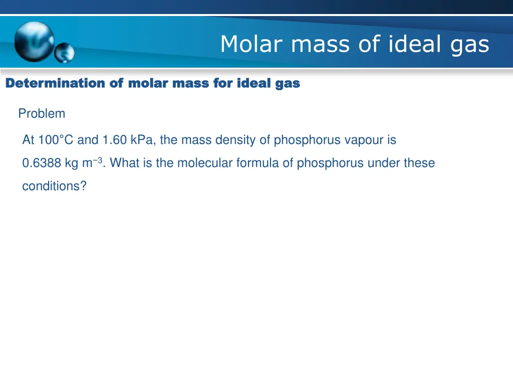 molar mass of ideal gas 4