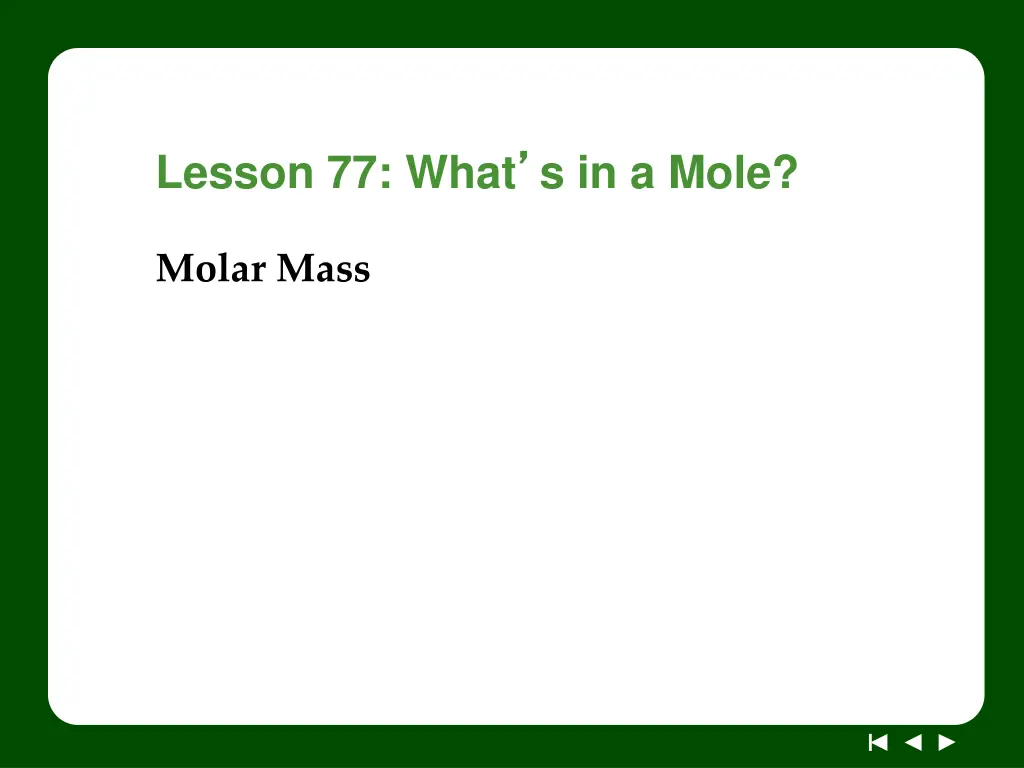 lesson 77 what s in a mole