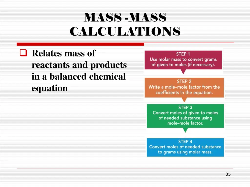 mass mass calculations