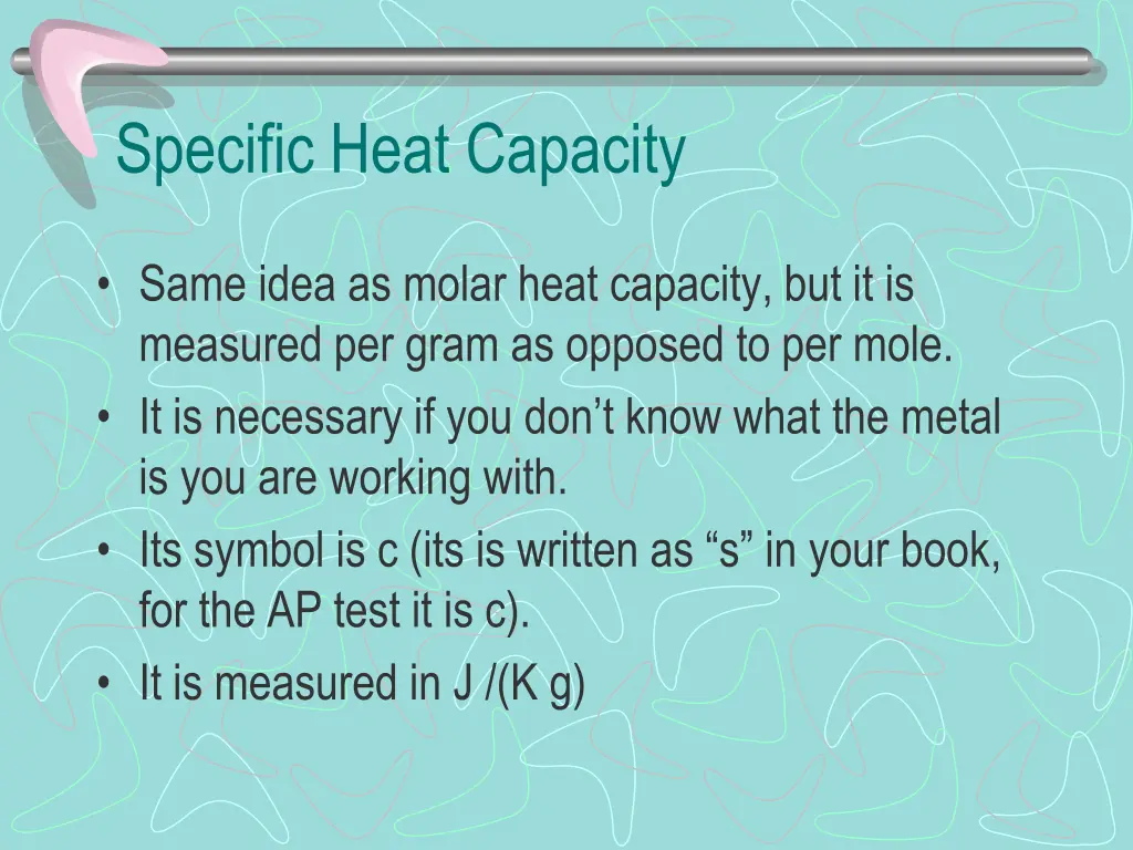 specific heat capacity