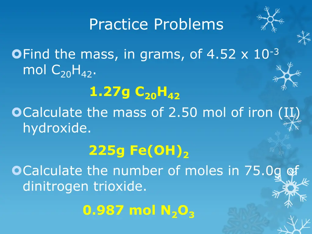 practice problems 3