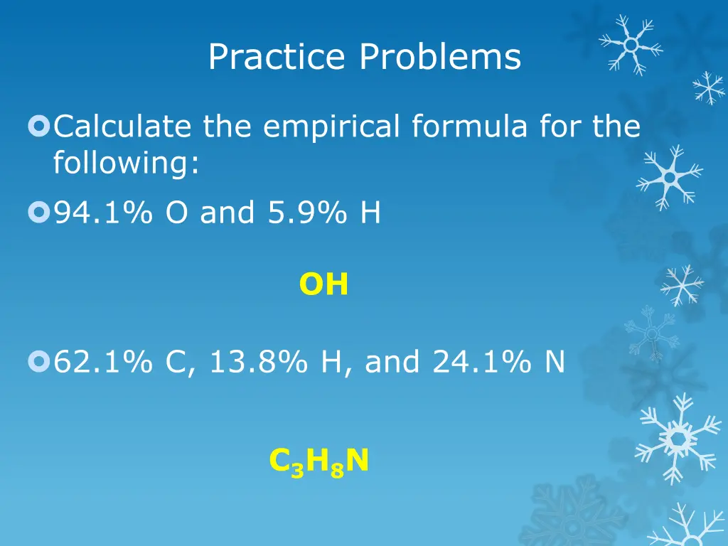 practice problems 7