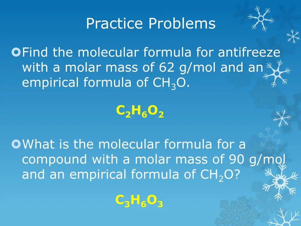 practice problems 8