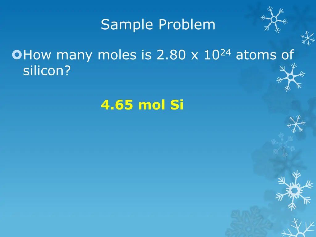 sample problem