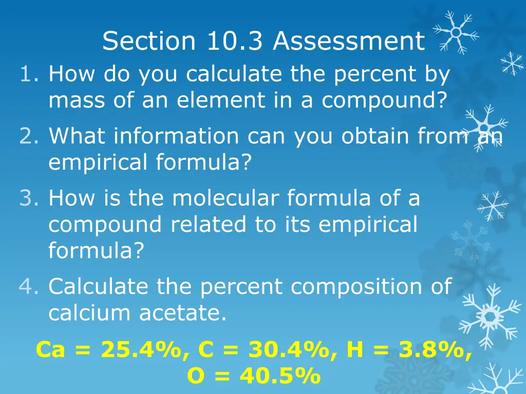 section 10 3 assessment 1 how do you calculate