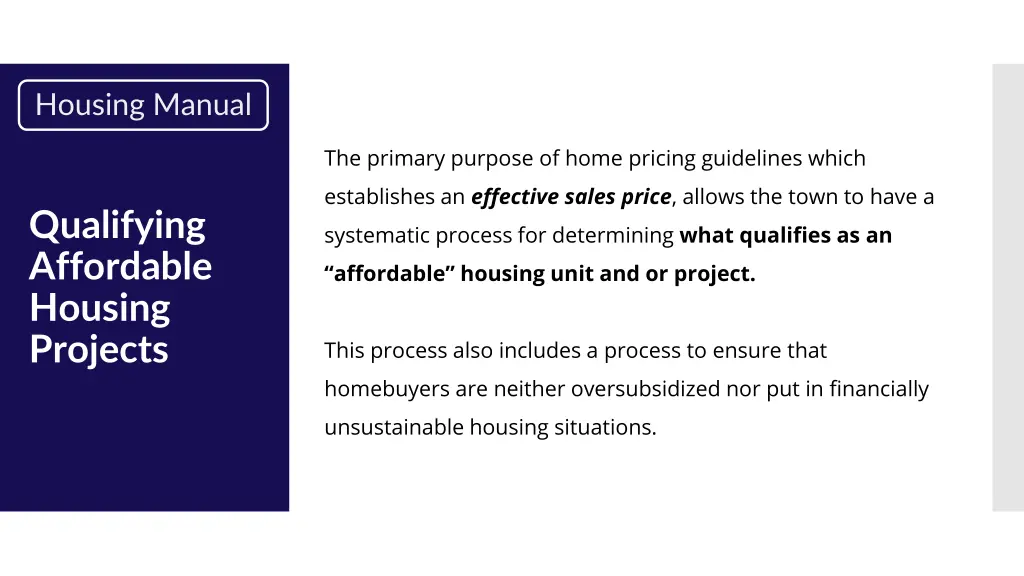 housing manual 7