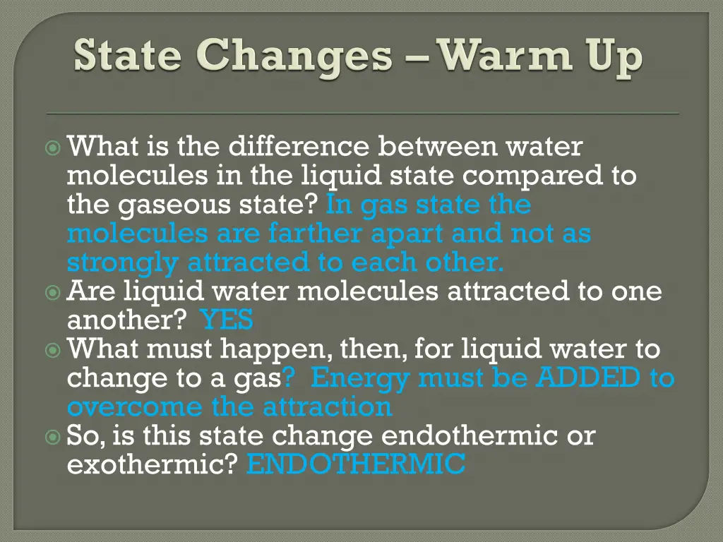 what is the difference between water molecules 1