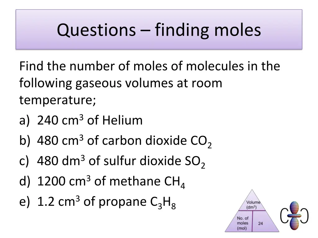 questions finding moles