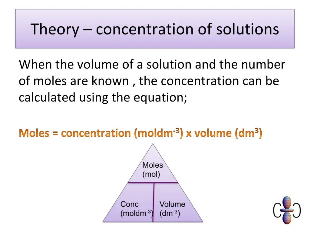 theory concentration of solutions