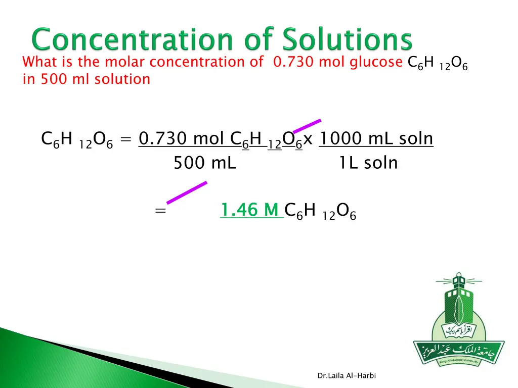 what is the molar concentration