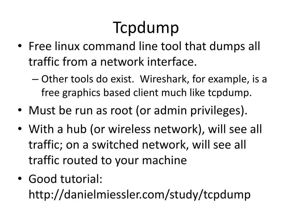 tcpdump