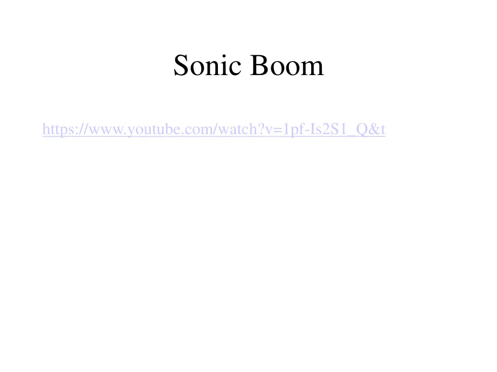 sonic boom