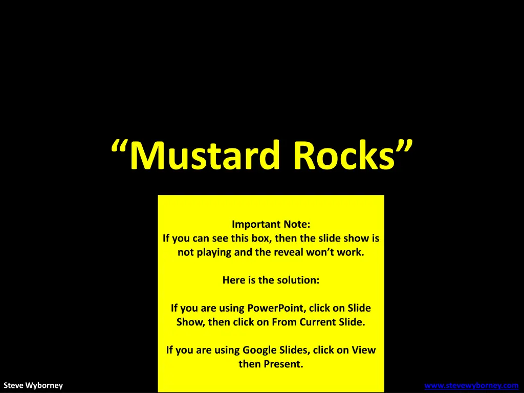 mustard rocks 1