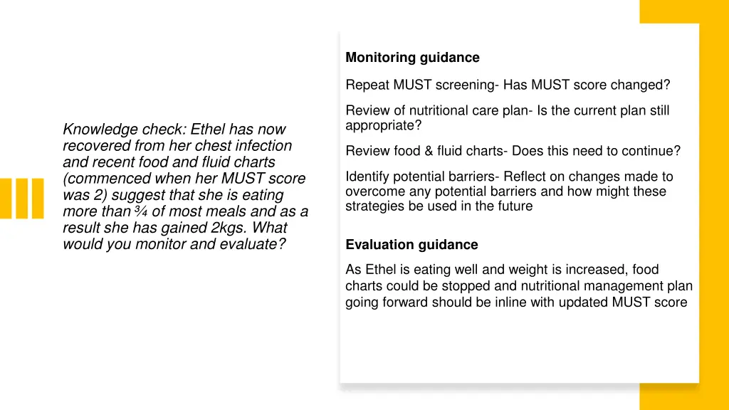 monitoring guidance