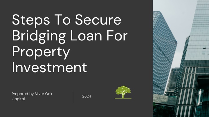 steps to secure bridging loan for property