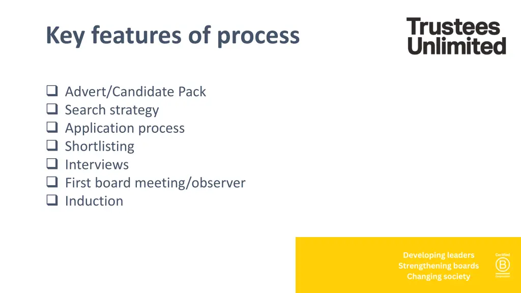 key features of process