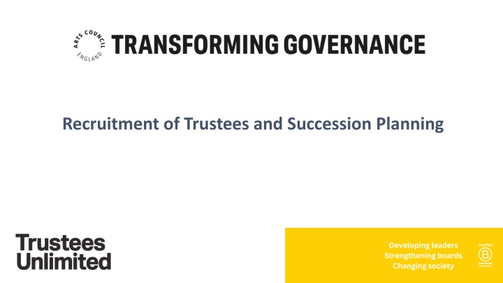 recruitment of trustees and succession planning