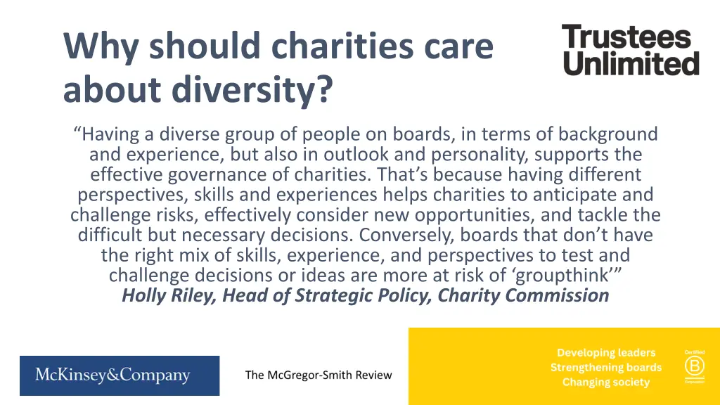 why should charities care about diversity