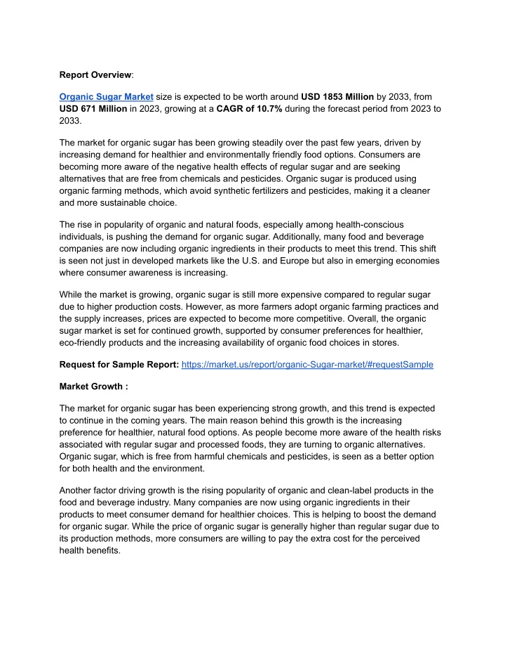 report overview