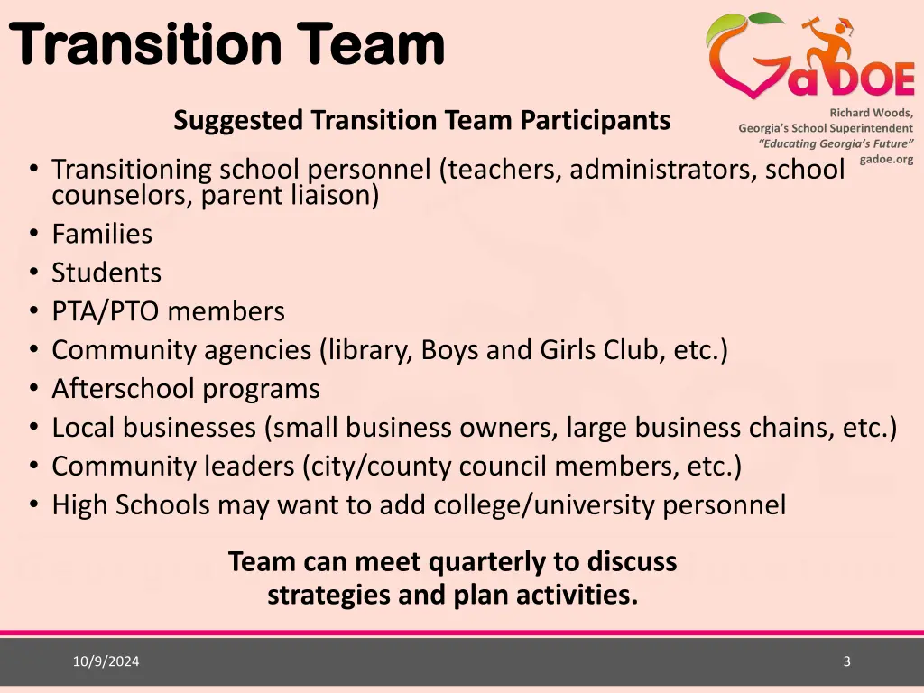 transition team transition team