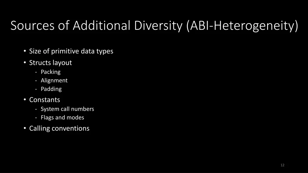 sources of additional diversity abi heterogeneity