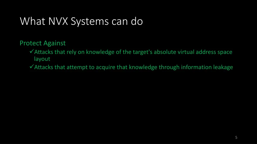 what nvx systems can do