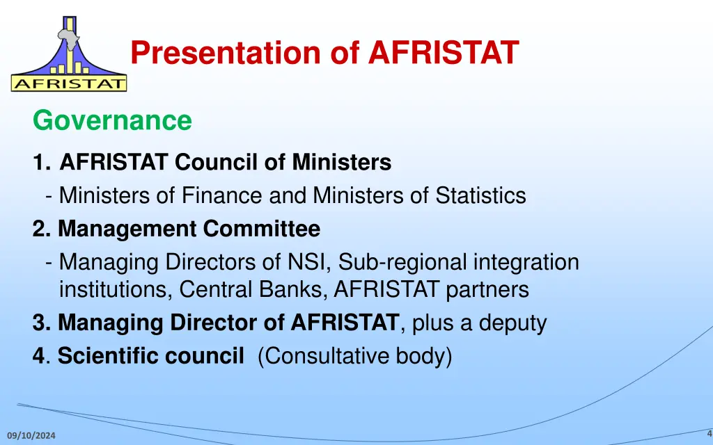 presentation of afristat 2