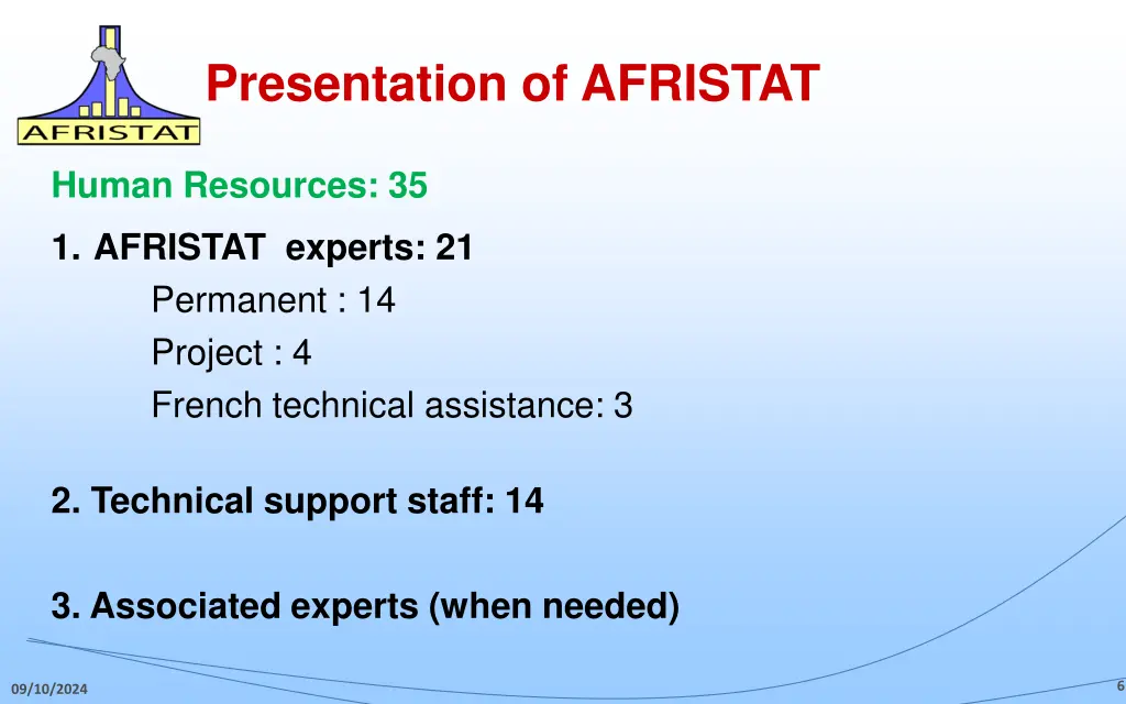 presentation of afristat 4