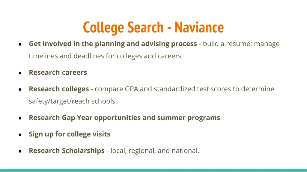 college search naviance get involved